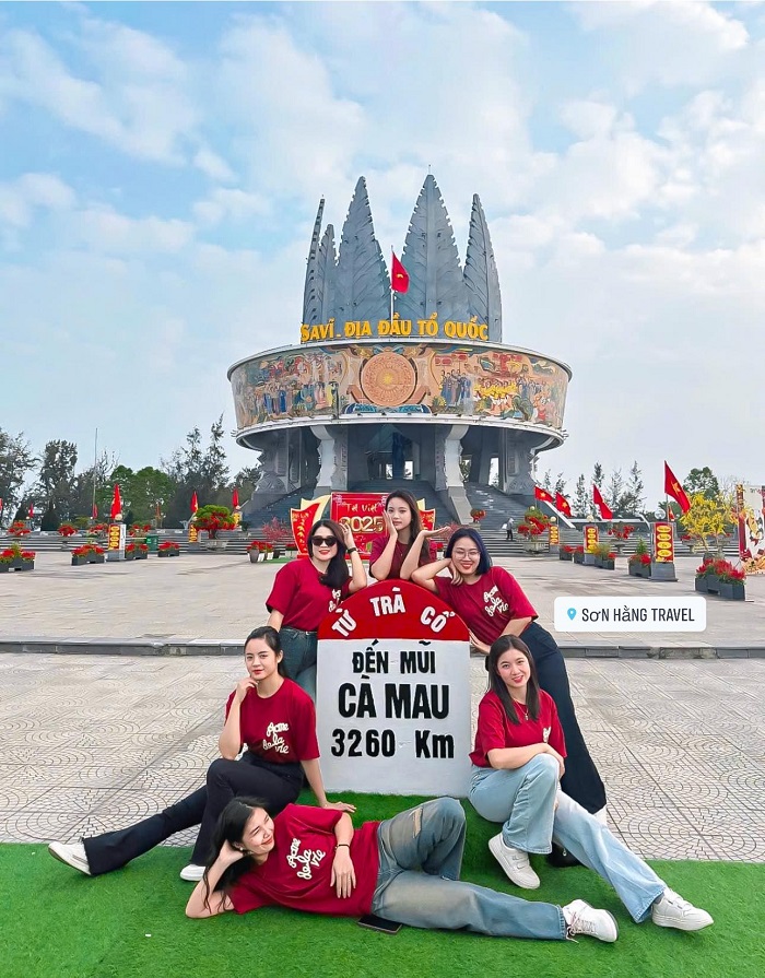 Góc check in được nhiều người yêu thích khi tới Mũi Sa Vĩ Quảng Ninh