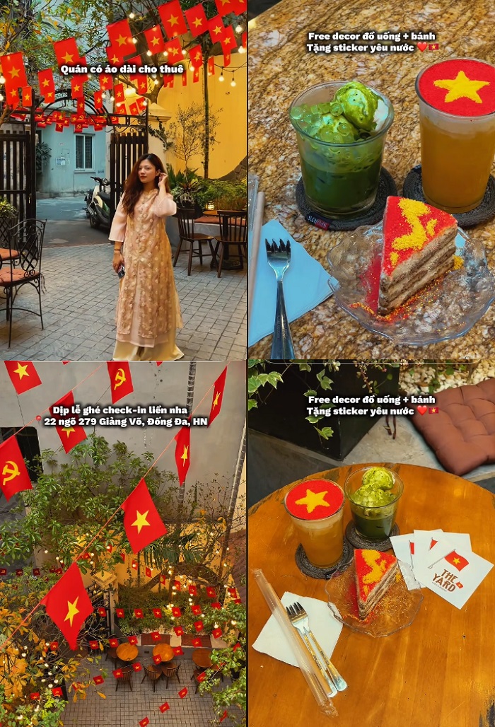 Một ngày lang thang quán cà phê trang trí cờ đỏ sao vàng ở Hà Nội