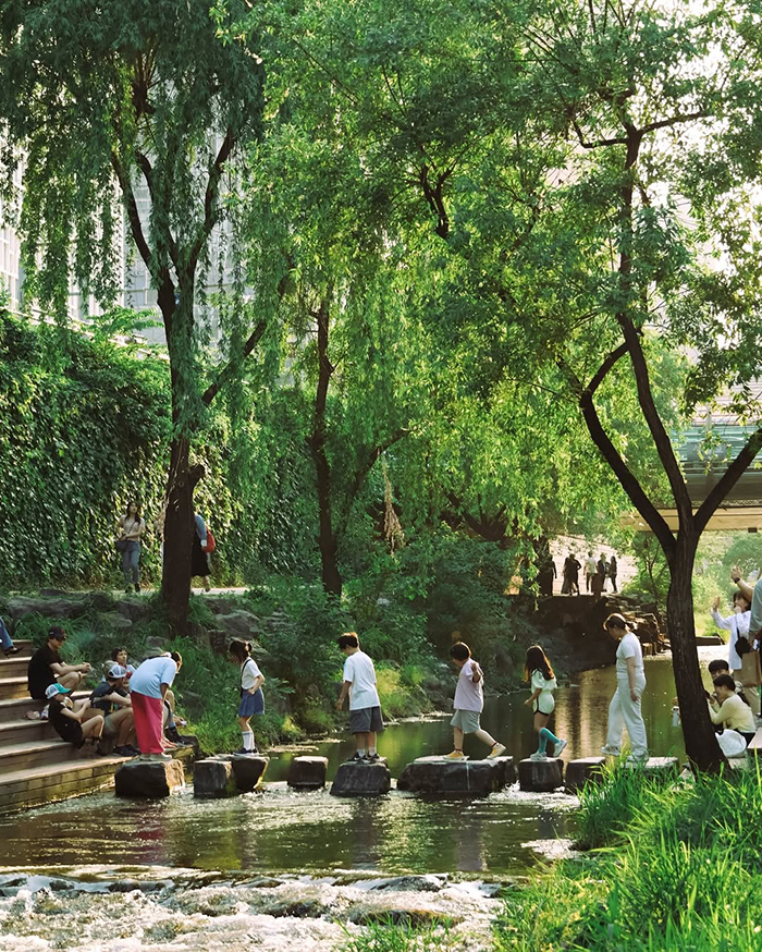 Tới suối Cheonggyecheon hàn quốc Bằng xe buýt công cộng