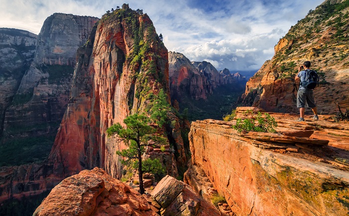 Angels Landing là một trong những đường mòn đi bộ tốt nhất Công viên quốc gia Zion đầy thử thách