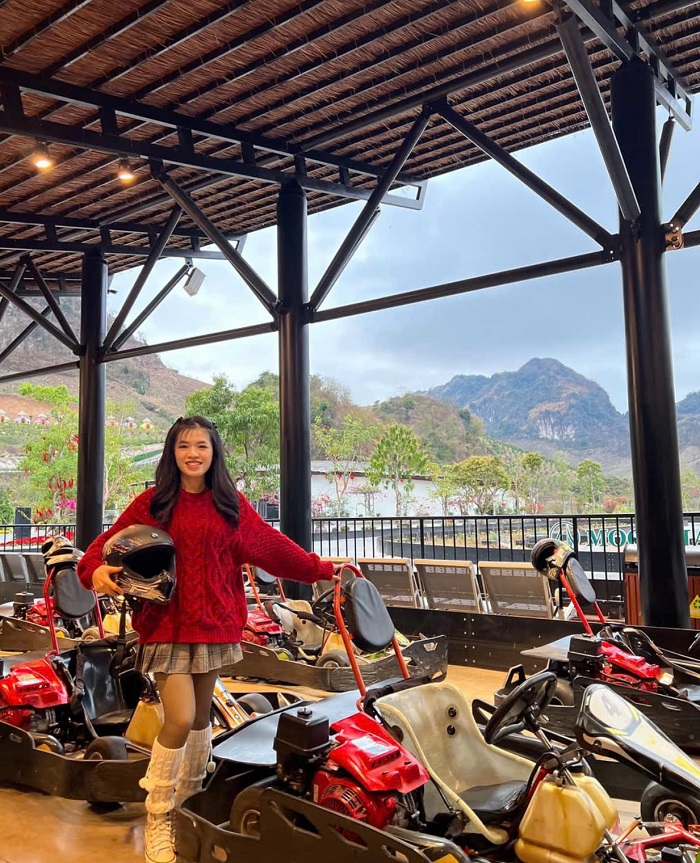 Nhiều trò chơi cảm giác mạnh đang chờ đón du khách tới Khu du lịch Mộc Châu Island Sơn La