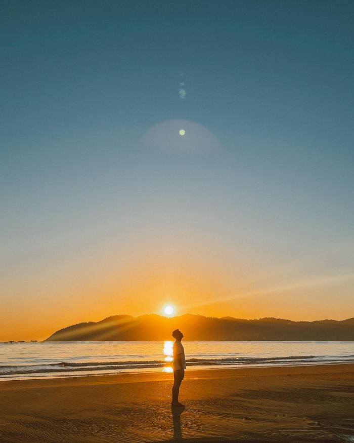 hoàng hôn trên bãi biển Cảnh Dương Huế hoàng hôn trên bãi biển Cảnh Dương Huế