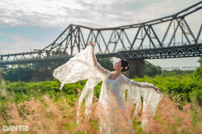 Bãi cỏ hồng Long Biên Hà Nội hứa hẹn là thiên đường sống ảo cho du khách