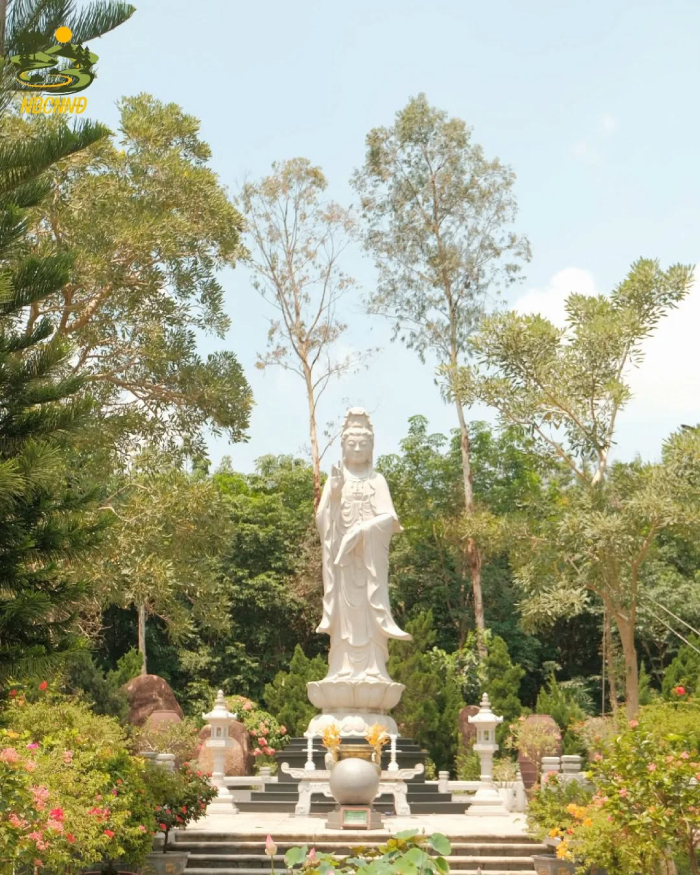 Thiền viện nằm giữa rừng cây xanh