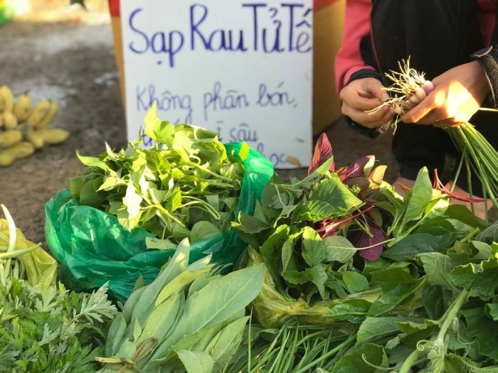 Món rau tập tàng được tìm thấy rất nhiều tại các chợ địa phương