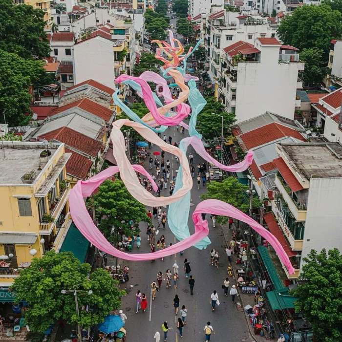 Phố đi bộ là nơi diễn ra nhiều hoạt động cộng đồng hấp dẫn