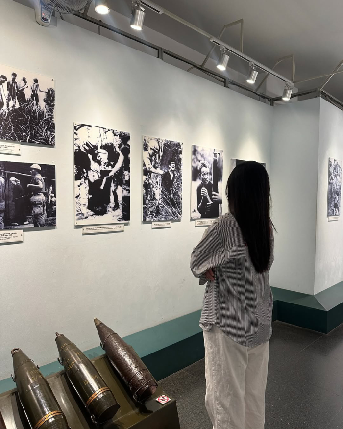 Bảo tàng chứng tích chiến tranh thu hút rất nhiều du khách quốc tế và người trẻ đến thăm quan