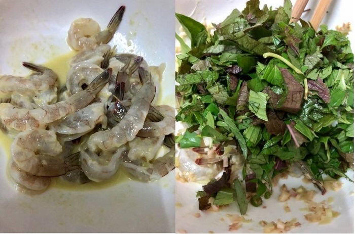 Có rất nhiều món ăn từ tôm đất.