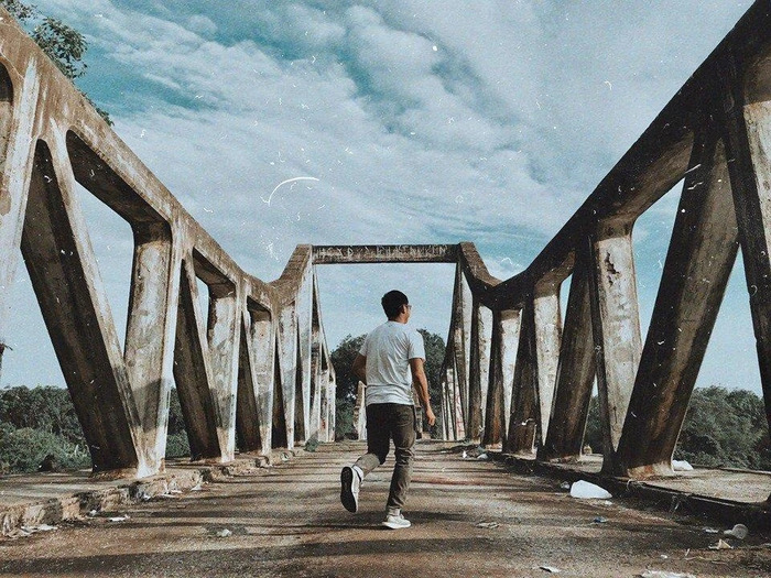 Địa điểm check-in đẹp ở Bình Dương - Cầu gãy Sông Bé