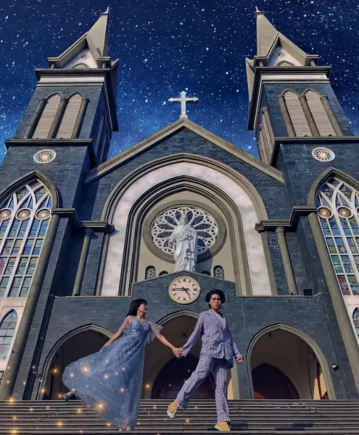 Địa điểm check-in đẹp ở Bình Dương - Nhà thờ Chánh tòa Phú Cường