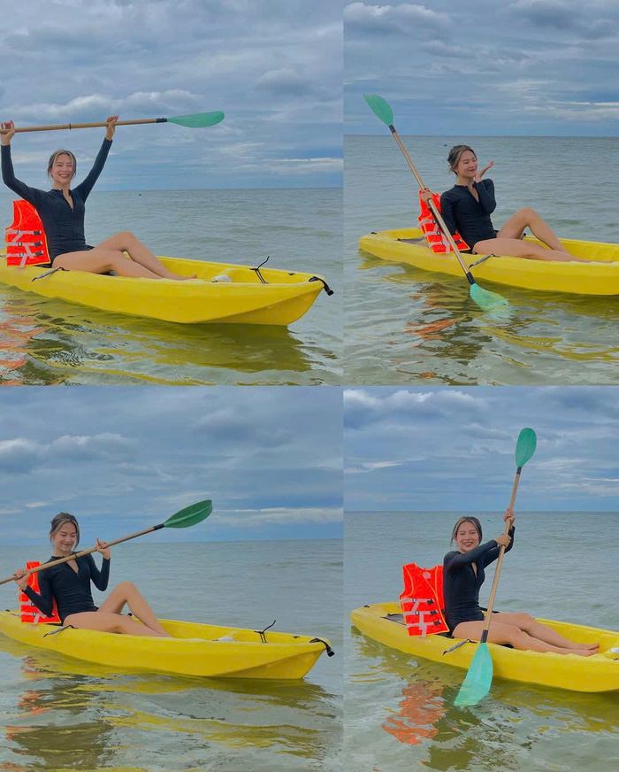 Chèo thuyền ở Hòn Mây Rút Phú Quốc