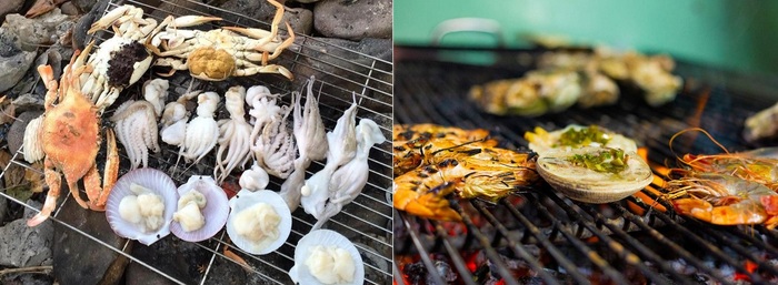 Thưởng thức hải sản ở Hòn Móng Tay Phú Quốc