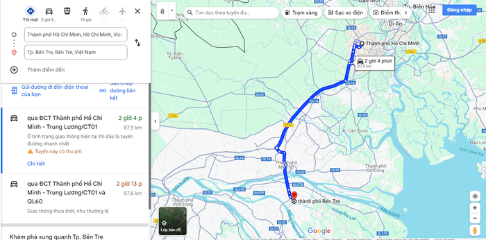 Phương tiện di chuyển đến Khu du lịch Người Giữ Rừng Bến Tre