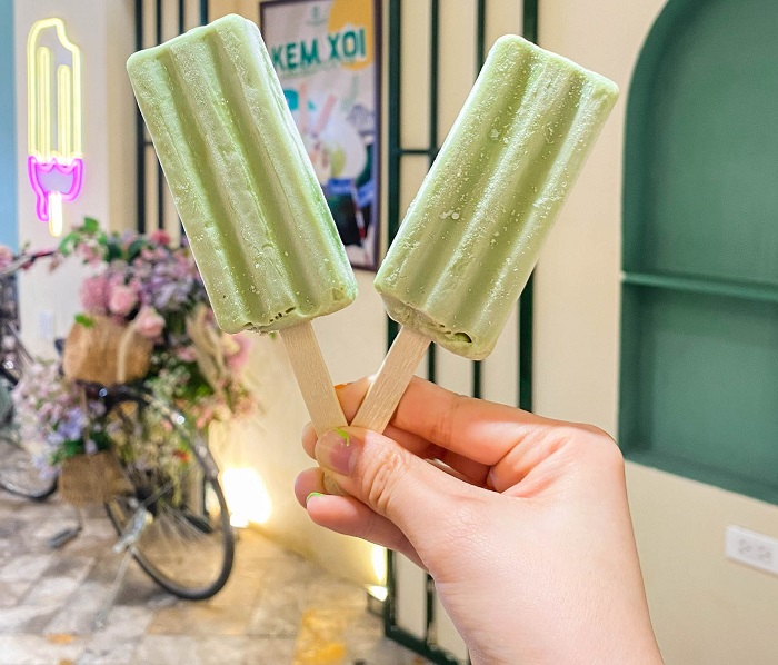 Kem cũng là món ăn khoái khẩu trong mùa hè không kém quán chè ngon nổi tiếng Hà Nội