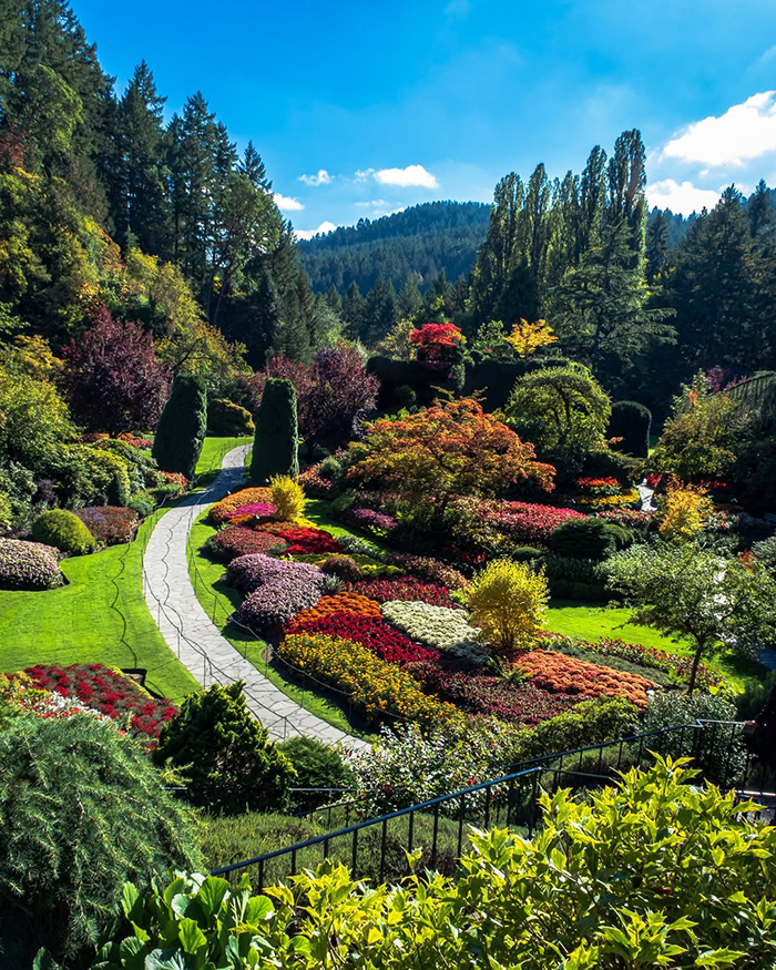 Khám phá lịch sử vườn hoa Butchart Canada