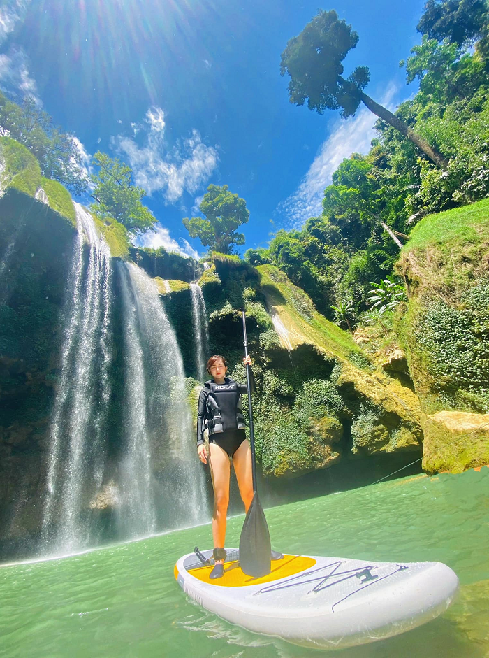 Điểm vui chơi ở Mộc Châu cho gia đình là thác Nàng Tiên