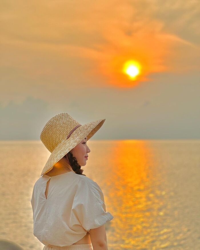 ngắm hoàng hôn ở Hòn Sơn Kiên Giang 