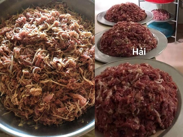 Phải lựa chọn phần thịt lợn mông ngon thì nem chua Đại Từ mới ngon