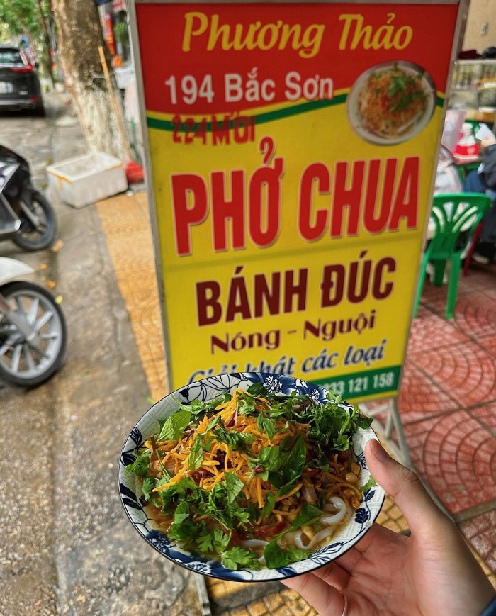 Không thiếu các quán phở chua Lạng Sơn ngon