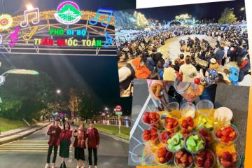 Check-in phố đi bộ Trần Quốc Toản Đà Lạt với loạt hoạt động thú vị 