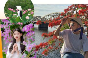 Những loài hoa mùa hạ xứ Huế đẹp nao lòng thay nhau khoe sắc 