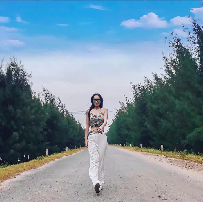 Hàng thông check in siêu đẹp tại biển Cồn Vành Thái Bình Hưng Yên