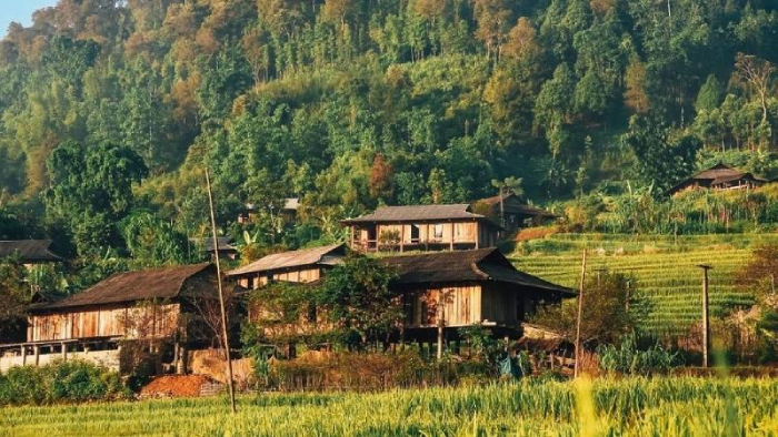 Bản Chao Hạ nhỏ xinh với không gian thanh bình