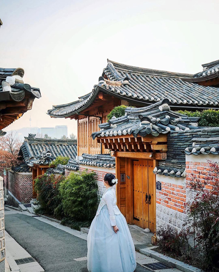 Điện Sajeongjeon tại cung điện Gyeongbok Hàn Quốc