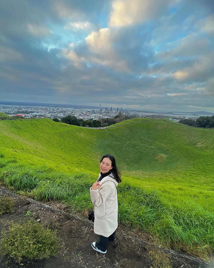 Núi lửa Eden New Zealand là điểm cao nhất của trung tâm thành phố Auckland