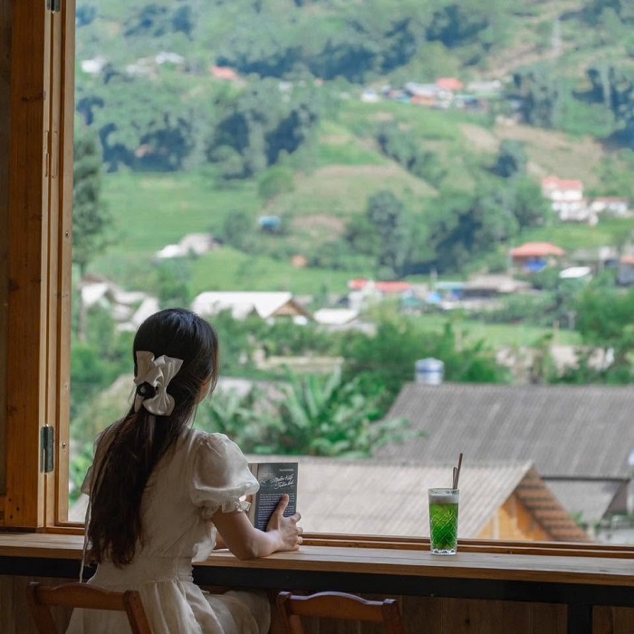 Lá Coffee Sapa mang đến không gian cực chill