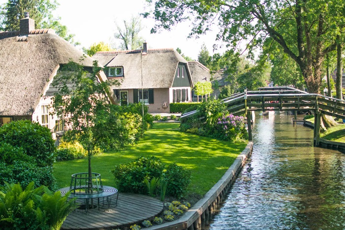 làng cổ Giethroon Hà Lan 