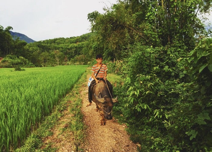Khung cảnh bình yên, mộc mạc của làng Xăm Khòe Mai Châu