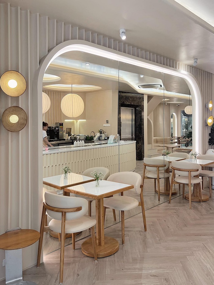 Không gian nhã nhặn, hiện đại của Quán cà phê đẹp ở Quận Cầu Giấy Hà Nội