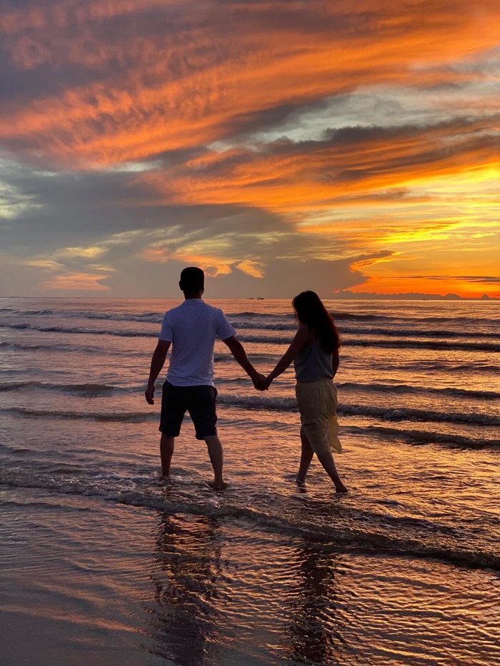 Ngắm hoàng hôn ở bãi biển Hải Lĩnh Thanh Hoá 