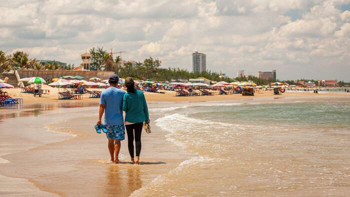 Tản bộ vãn cảnh bãi tắm Thuỷ Tiên Vũng Tàu TP HCM