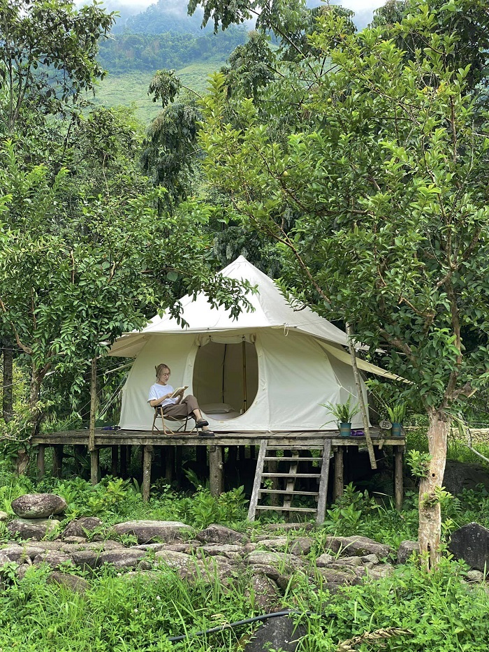 Cắm trại khi tới bản Tả Van Giáy Sapa