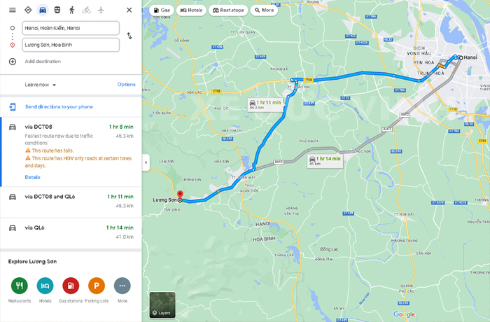 Cẩm nang du lịch Lương Sơn Hoà Bình Phú Thọ: Dễ dàng di chuyển từ Hà Nội bằng xe máy