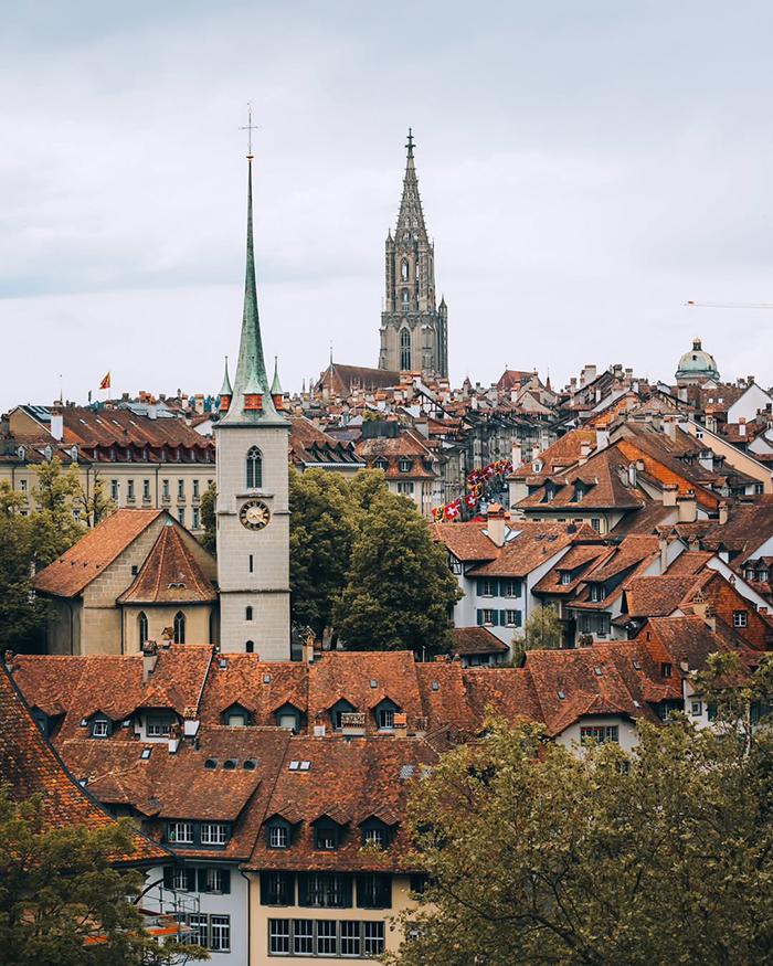 Nydeggkirche - Nhà thờ Nydegg gần cầu Untertor Brucke châu Âu