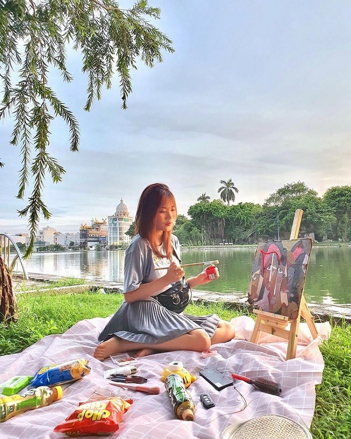 Địa điểm cắm trại ở Ninh Bình - Hồ Vị Xuyên Nam Định