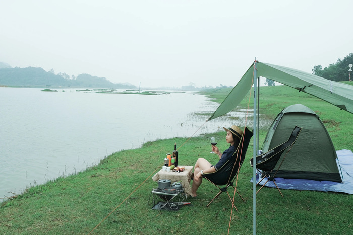 Địa điểm cắm trại ở Ninh Bình - Đầm Cút