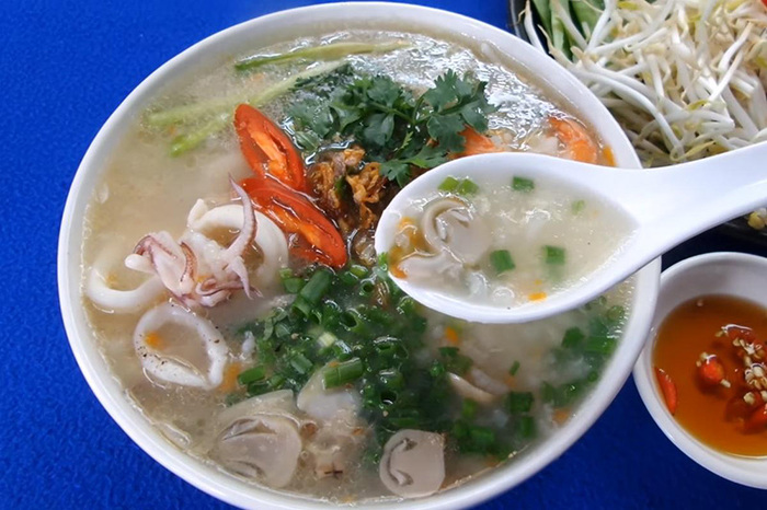 Các món ăn đặc sản Hòn Sơn Kiên Giang An Giang - Cháo hải sản