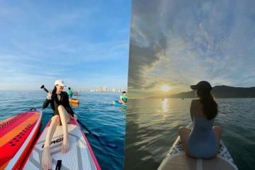 Kinh nghiệm chèo sup biển Mân Thái Đà Nẵng 'gọi mặt trời thức giấc'