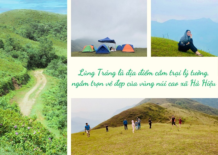 Đồi cỏ Lủng Tráng Bắc Kạn là địa chỉ cắm trại siêu lý lưởng cho khách du lịch