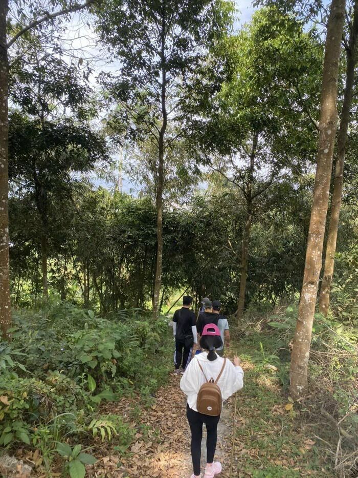 trải nghiệm trekking trogn quá trình thư giãn tại khu glamping ở An Giang