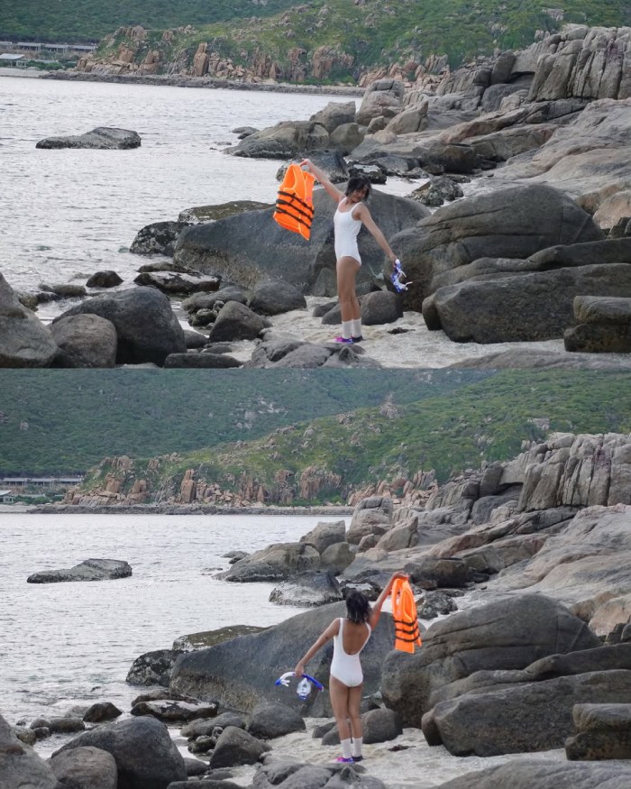 khám phá bãi thùng ninh thuận bằng kayak