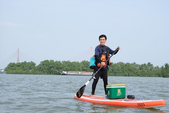 Đừng quên tham gia chèo SUP tại Công viên sông Hậu Cần Thơ