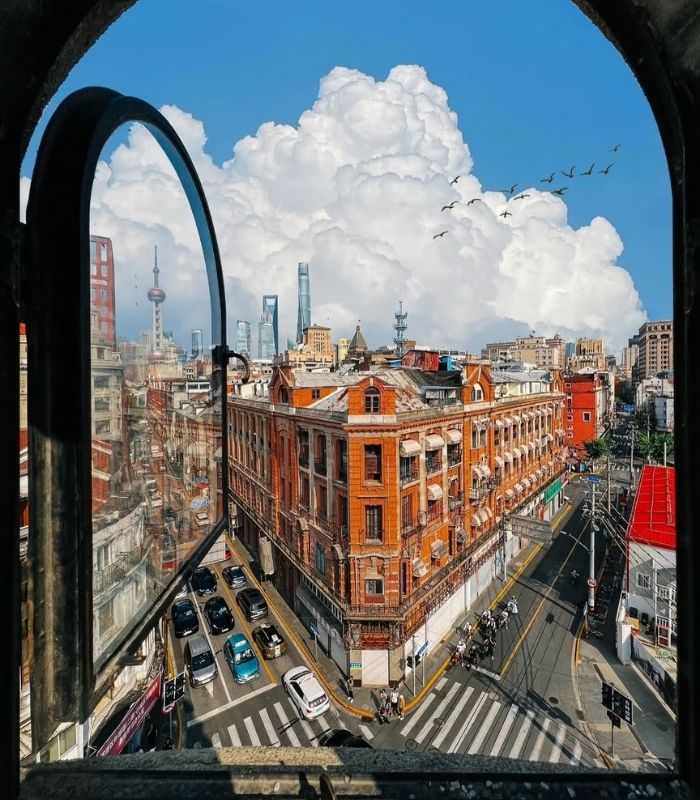 Kiến trúc tam giác độc đáo của Tòa nhà Wukang Thượng Hải