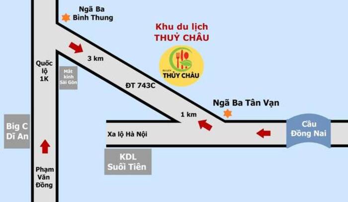 Kinh nghiệm đi khu du lịch Thủy Châu Bình Dương - Lộ trình di chuyển