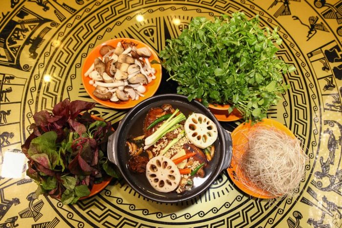 Món ăn ở Lẩu Phố rất tươi. 