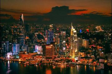 Sài Gòn kỳ ảo trong ánh hoàng hôn